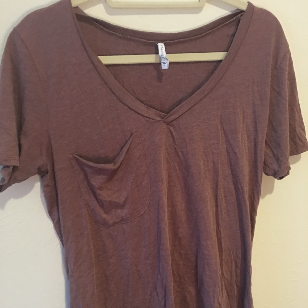 Maroon/Brown Top